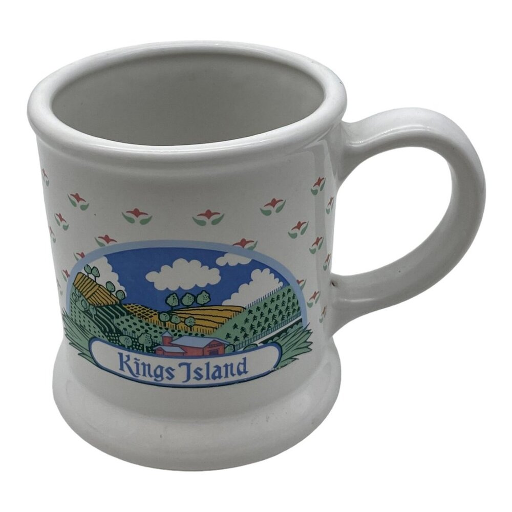 Vintage Kings Island Farm Barn Coffee Mug Original Price tag on bottom